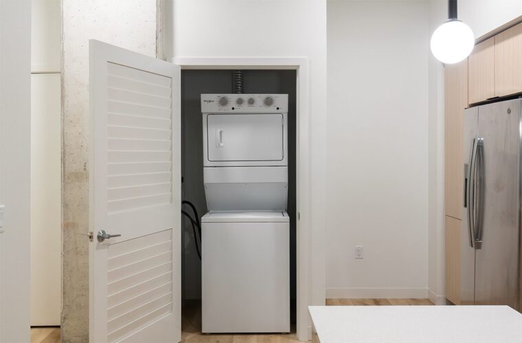 Washer and dryer included in apartment