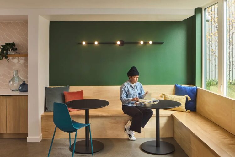 Women sitting and working