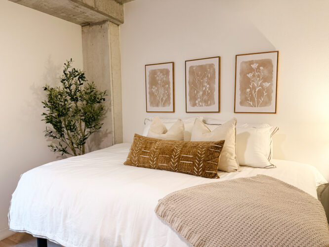 furnished bedroom interior